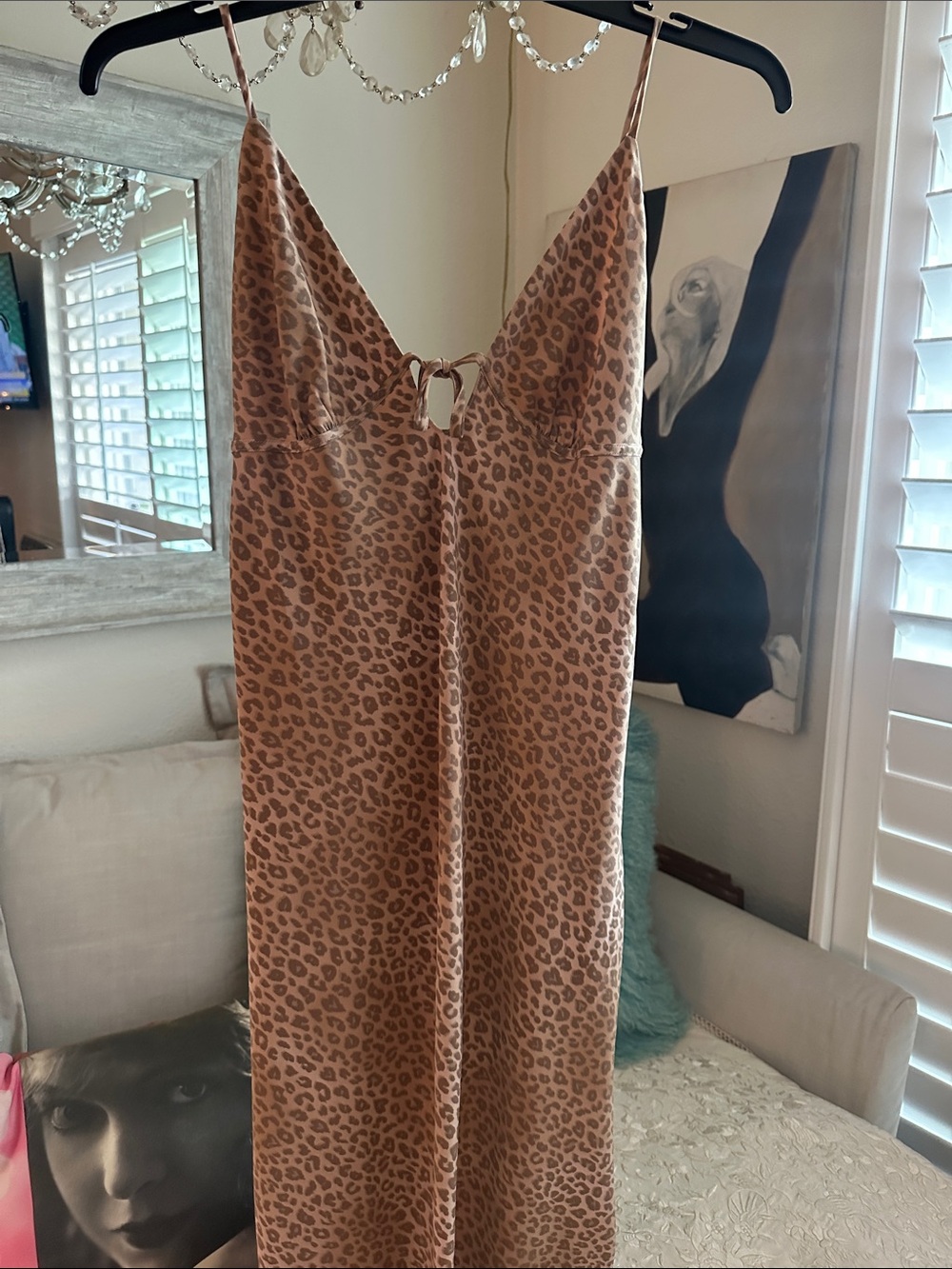 PINK Victoria's Secret Tan Leopard Nightgown
